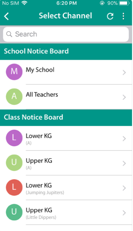 Teachers can post messages on the class notice board to share information and updates with all parents