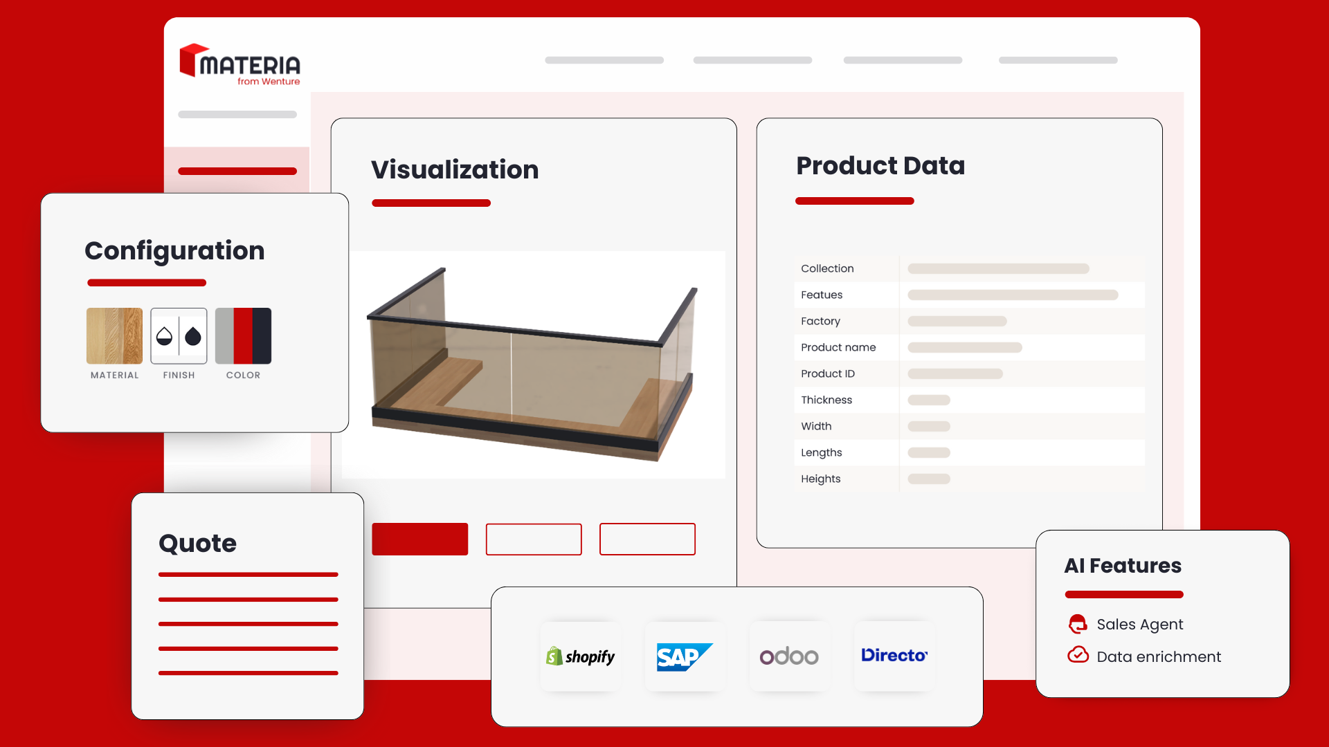 Materia screenshot: Materia Suite - All-in-one CPQ & PIM software with AI Sales automation 