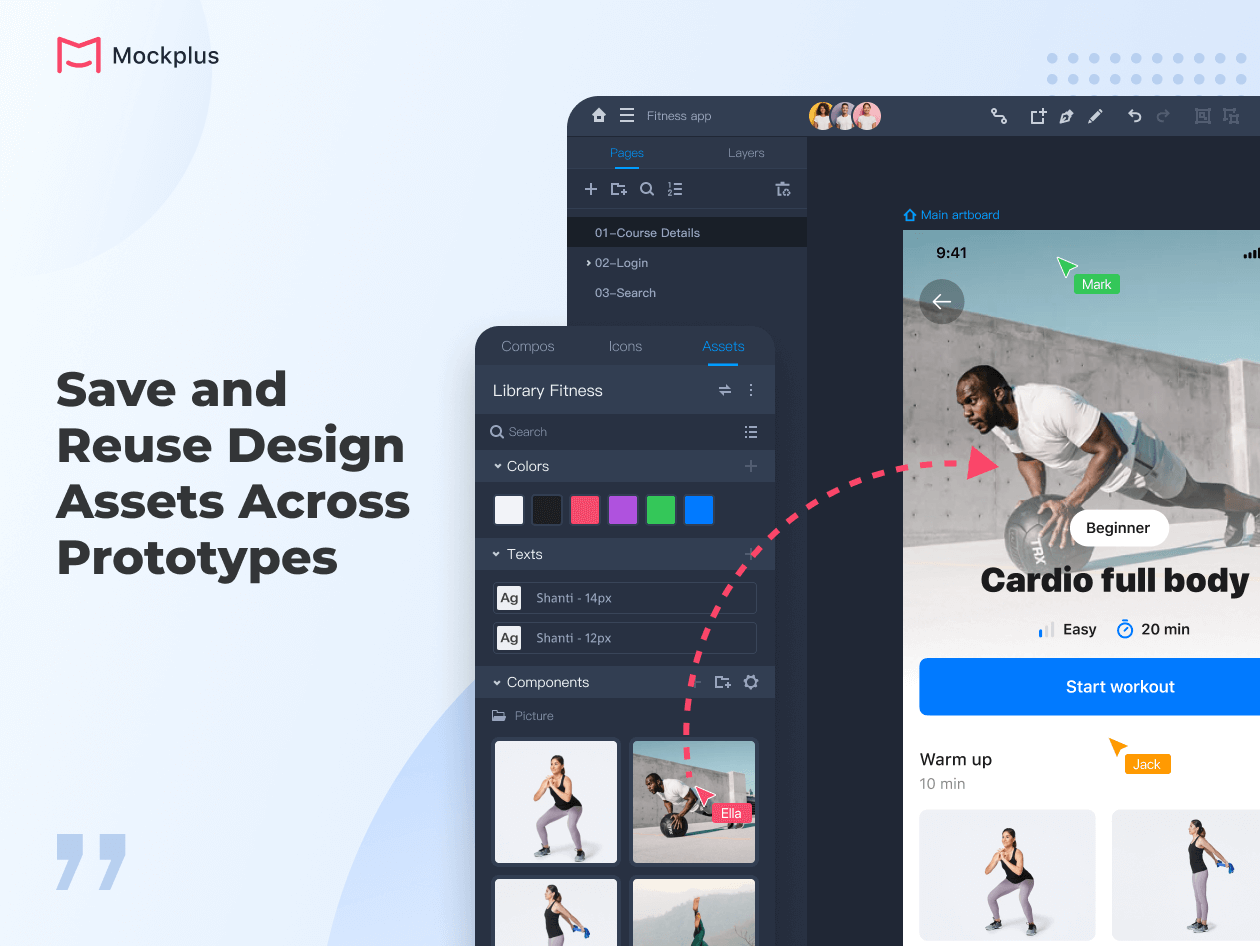 Mockplus Software - Save and Reuse Design Assets Across Prototypes