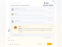 ThriveDesk Software - ThriveDesk private notes