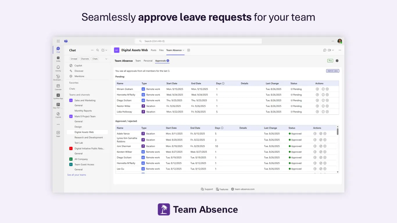 Team Absence Price, Features, Reviews & Ratings - Capterra India