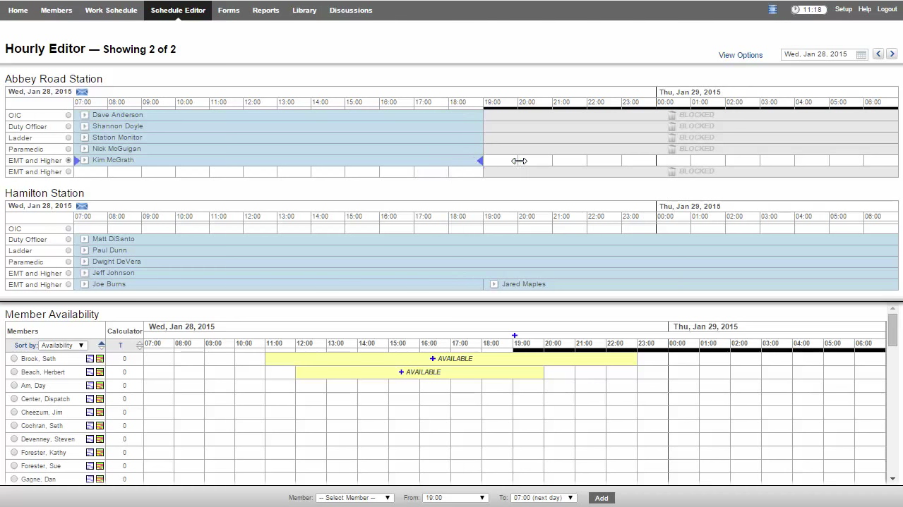 Aladtec Software - Aladtec users can create and fill schedules based on employee availability, seniority and hours worked