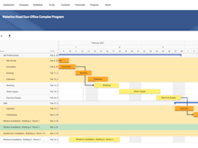 Archdesk Software - Create a well planned programme of works for your projects, manage scheduled construction tasks, resources, responsibilities, tasks, and more. Use the Gantt chart view to see your projects outview, ensuring optimisation of resources, time, and costs.