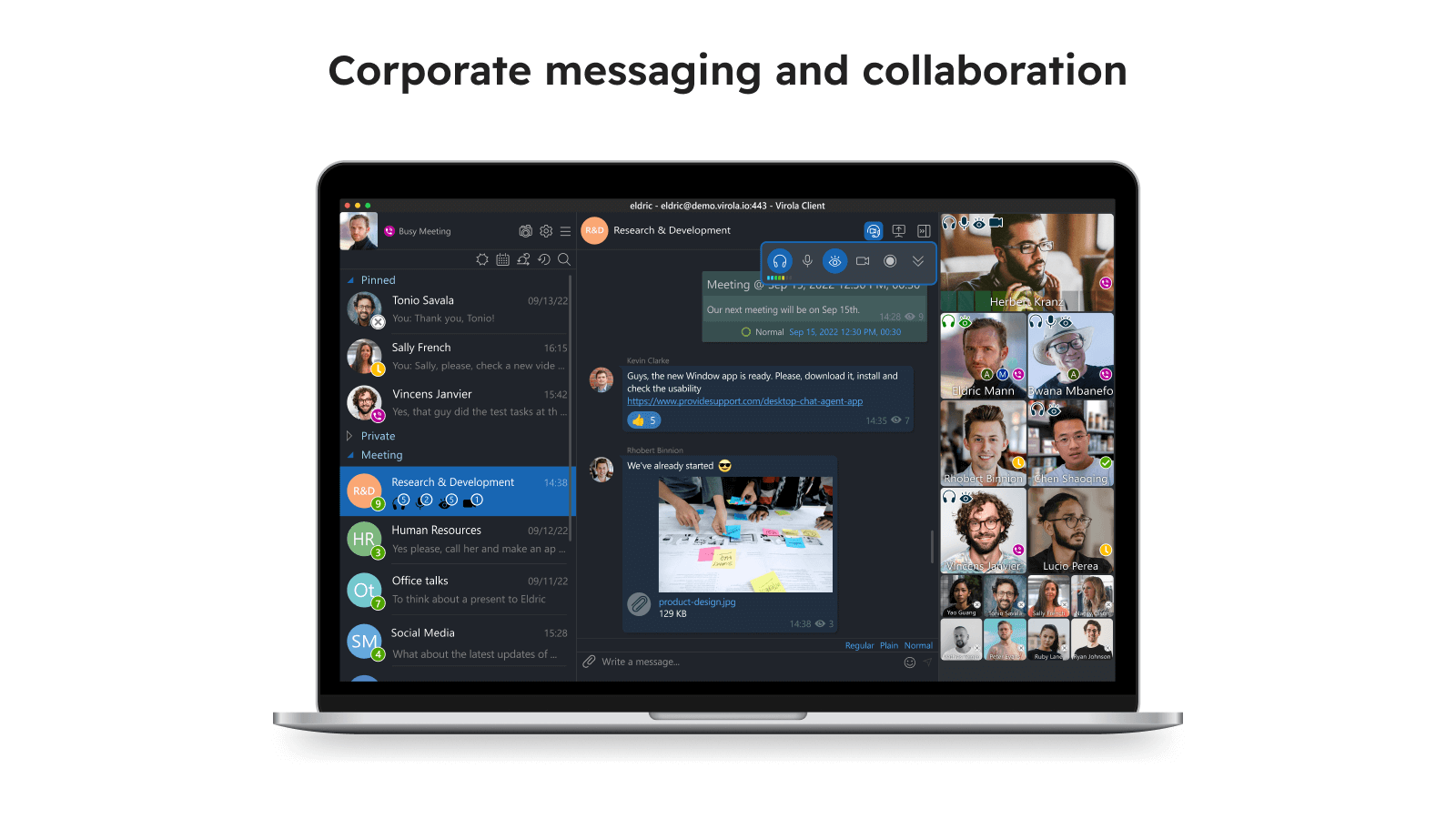 Virola corportae messenger desktop app