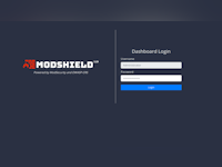 Modshield SB Software - Login Screen