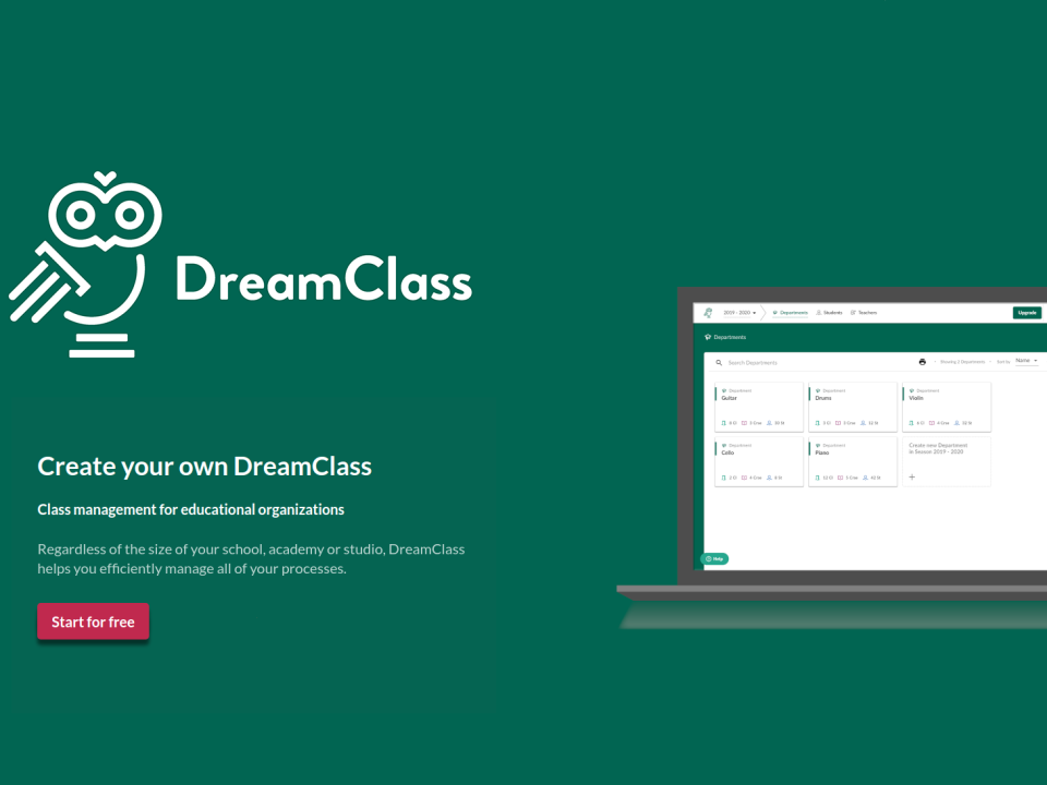Class management for educational organizations: Regardless of the size of your school, academy or studio, DreamClass helps you efficiently manage all of your processes.-thumb