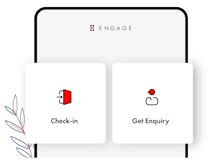 Engage Software - Seamless Visitor management system to track visitors, create appointments, and secure your workspace with front desk touch screen kiosk & touch free solutions. Members can also approve or reject visitors seamlessly.