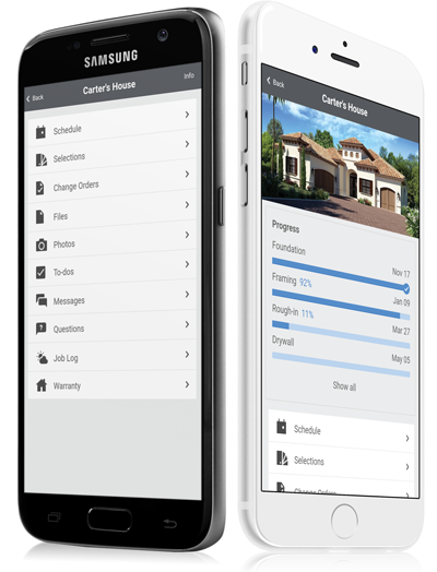 CoConstruct Software - Mobile Devices Android & Apple, Client Login and Builder Login
