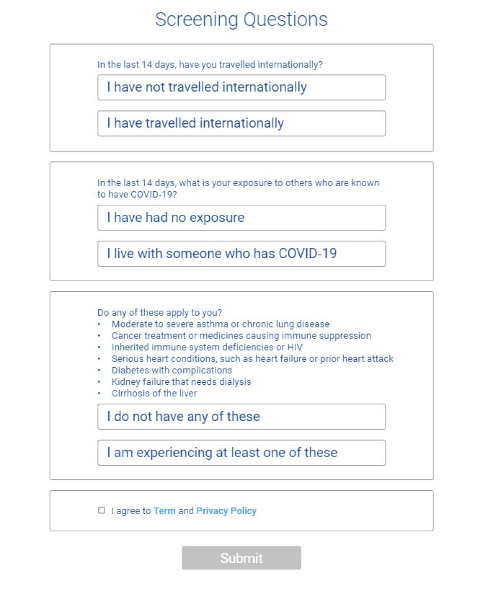 HID Visitor Management Solutions Software - Detail Screening Question