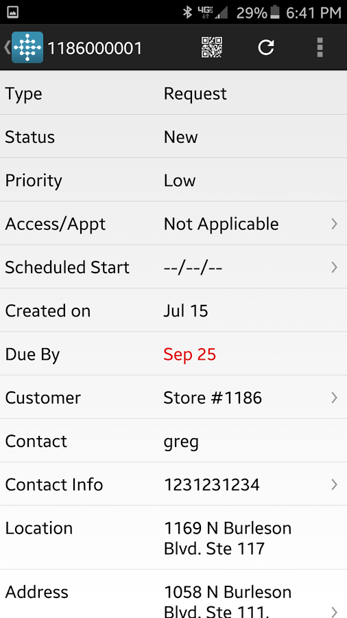 Corrigo Enterprise Software - View service requests and mark them as complete within the Corrigo Enterprise App
