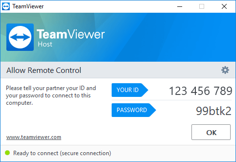 TeamViewer host