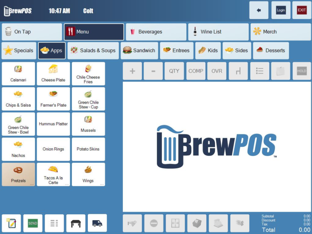 BrewPOS screenshot