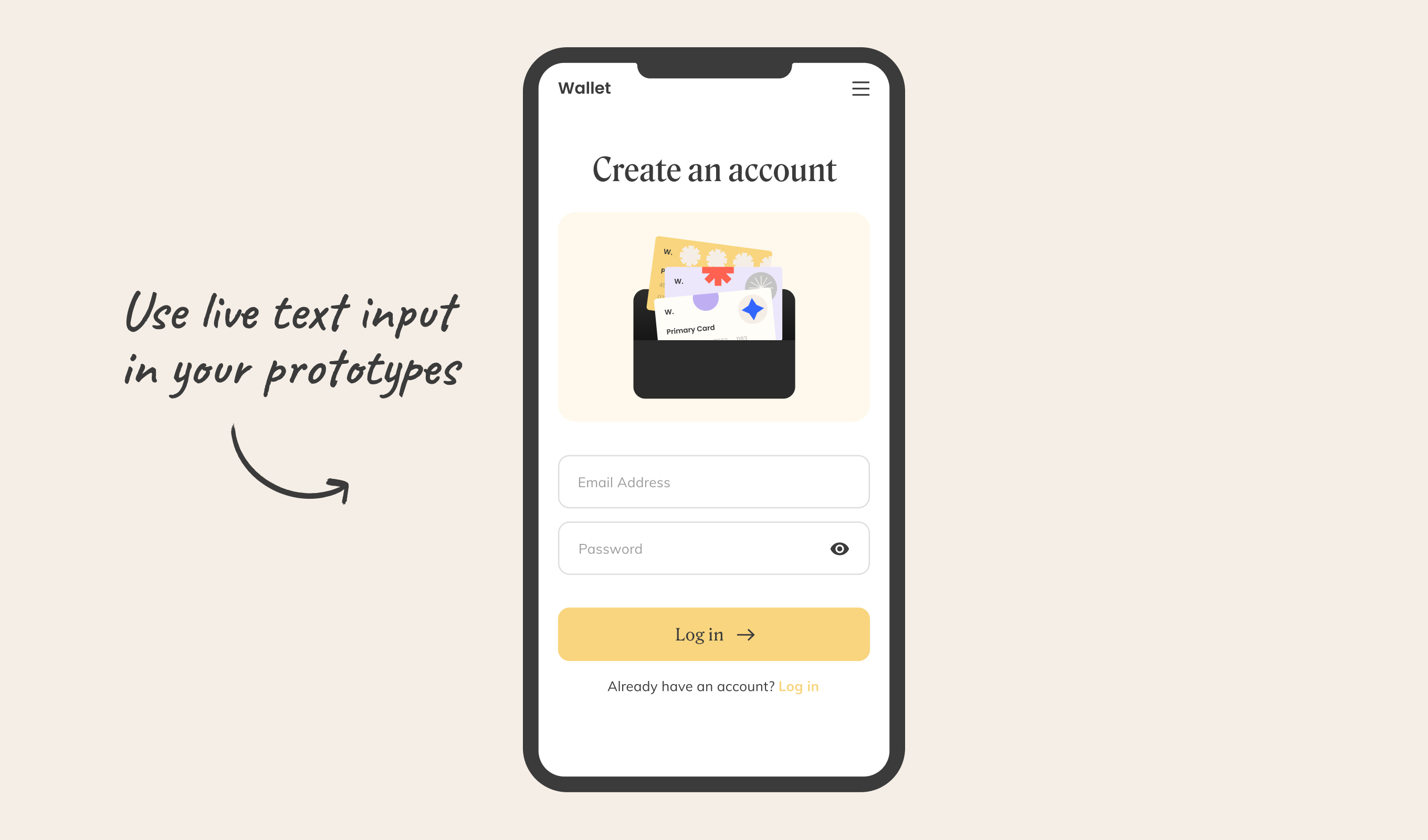Anima screenshot: Add live inputs