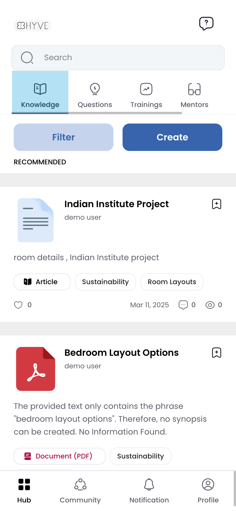 BHyve screenshot: Find instant knowledge from your company's depth of knowledge instantly through BHyve! 