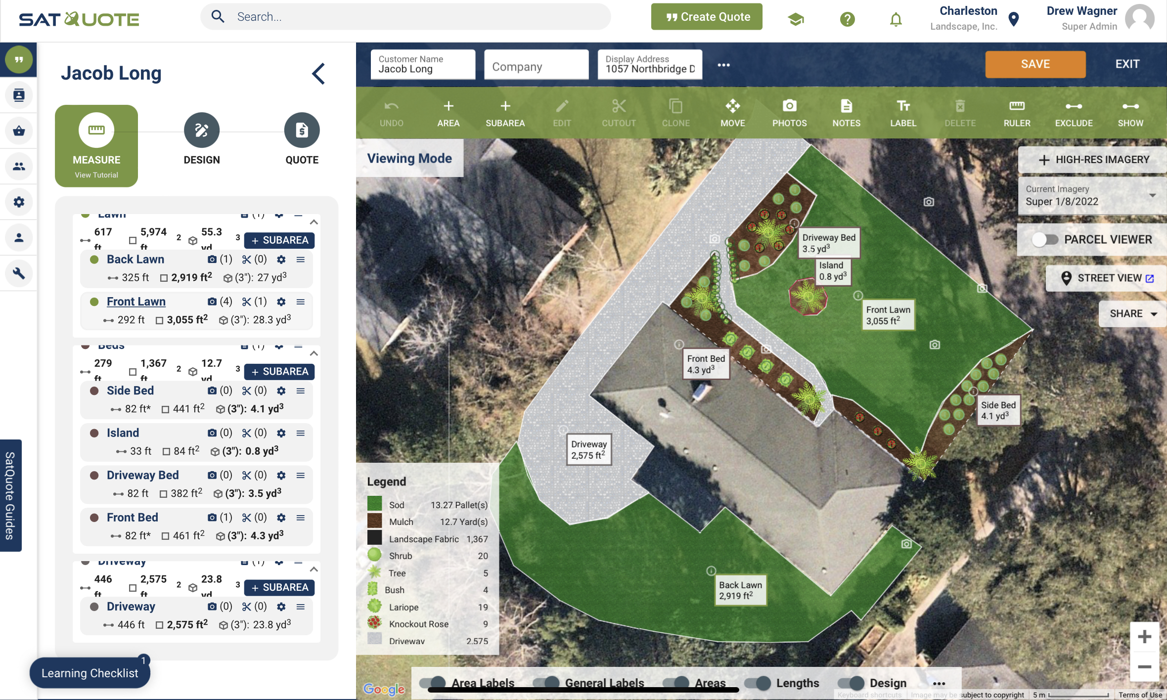 SatQuote screenshot: SatQuote design