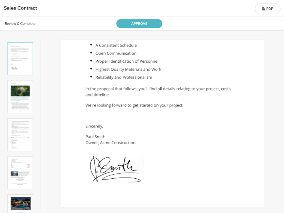 Docsketch document view