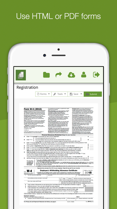 Forms InMotion Software - Access existing PDF or HTML files via mobile device