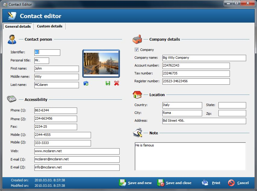 free simple address book software