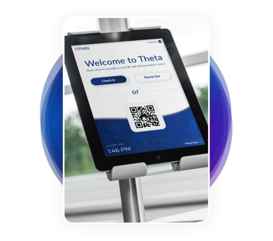 Contactless kiosk check-in for reception areas-thumb