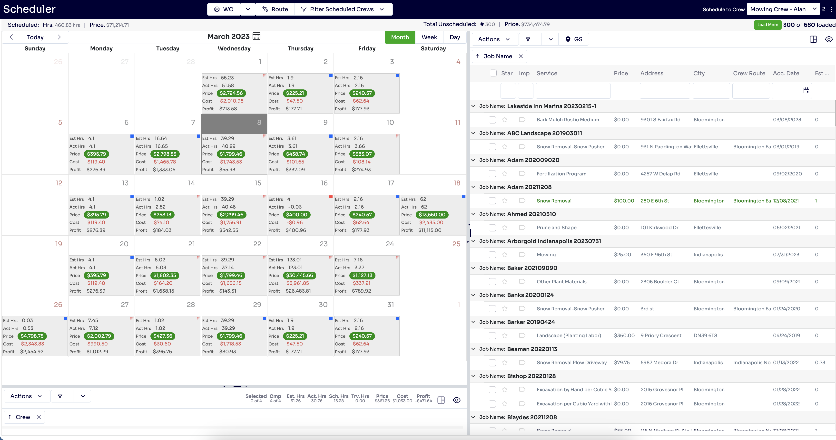 Simple to complex scheduling solutions for individual, recurring, and multi-day services