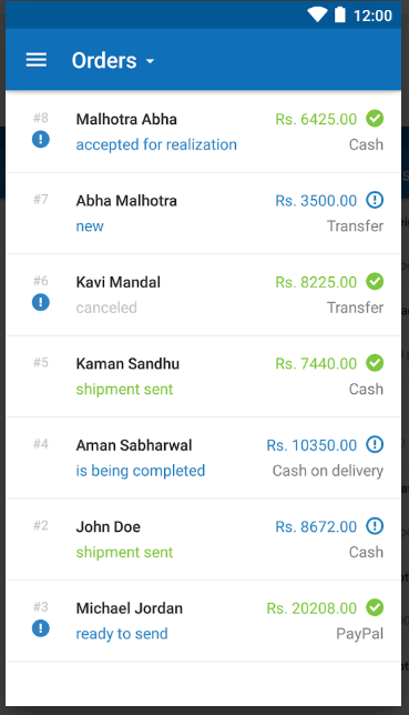Zencommerce mobile orders