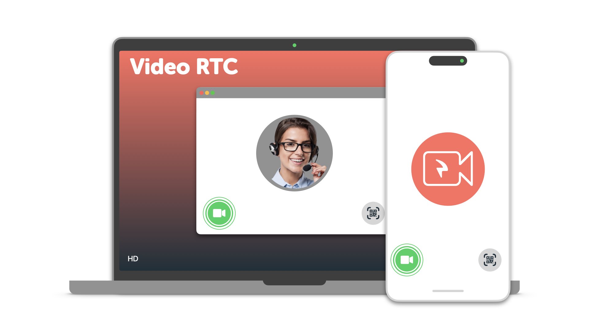 Video RTC screenshot: Video RTC, Video Real-Time Communications for Contact Centers