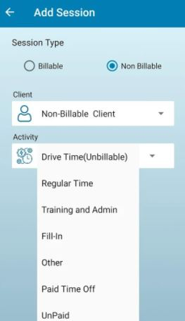 Curismed screenshot: Curismed add session