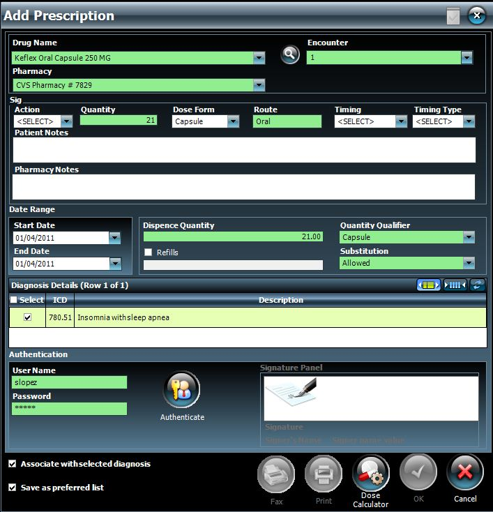 HealthTec Trilogy Software - E-prescription