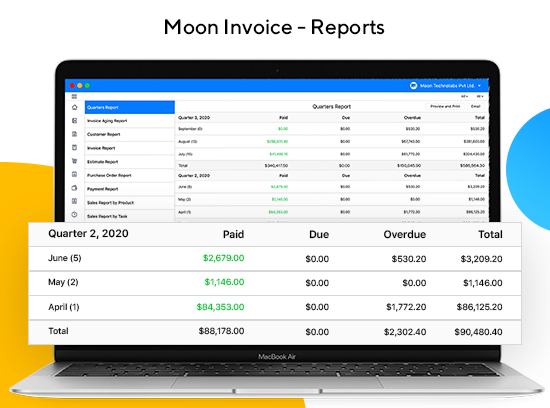 change logos in moon invoice