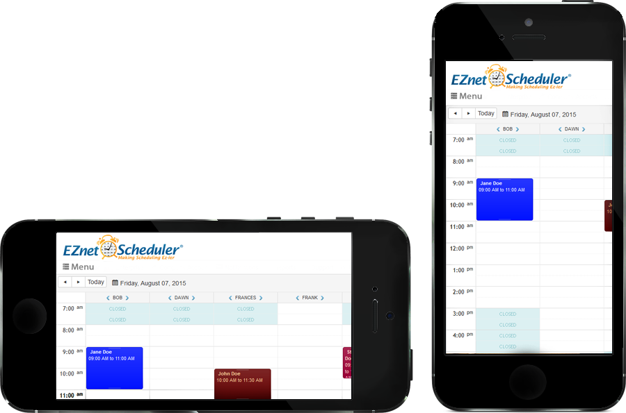 EZ Auto Scheduler Software - EZ Auto Scheduler is mobile responsive, allowing users to manage appointments from their mobile device