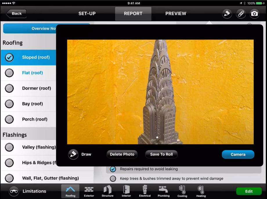 Fort Reports screenshot: Fort Reports image uploading