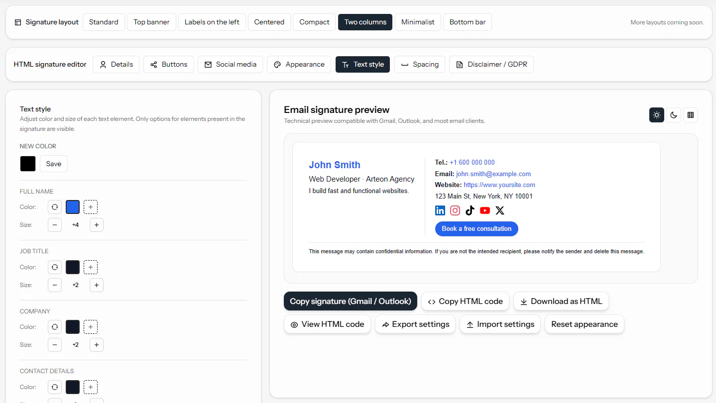 Free HTML Email Signature Generator Price, Features, Reviews & Ratings ...