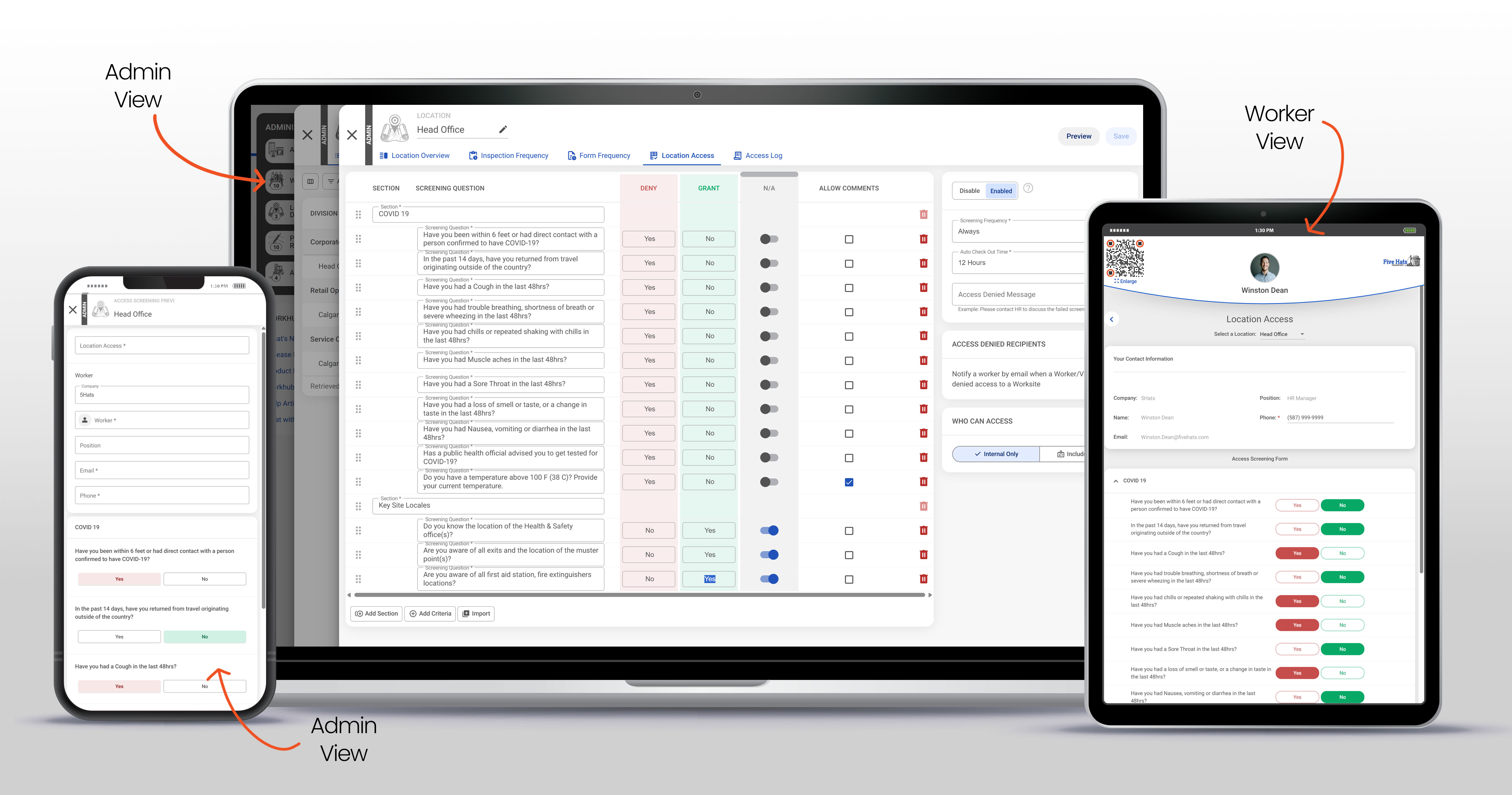 Workhub Software - Visitor Access / Screening