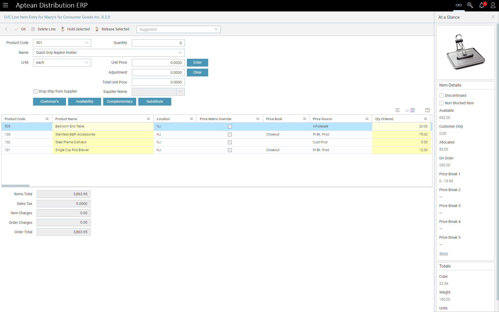 Aptean Distribution ERP Software - Aptean Distribution ERP Order Entry