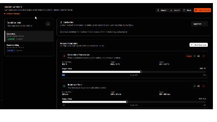 ChemCopilot screenshot: ChemCopilot control and simulate reactor conditions