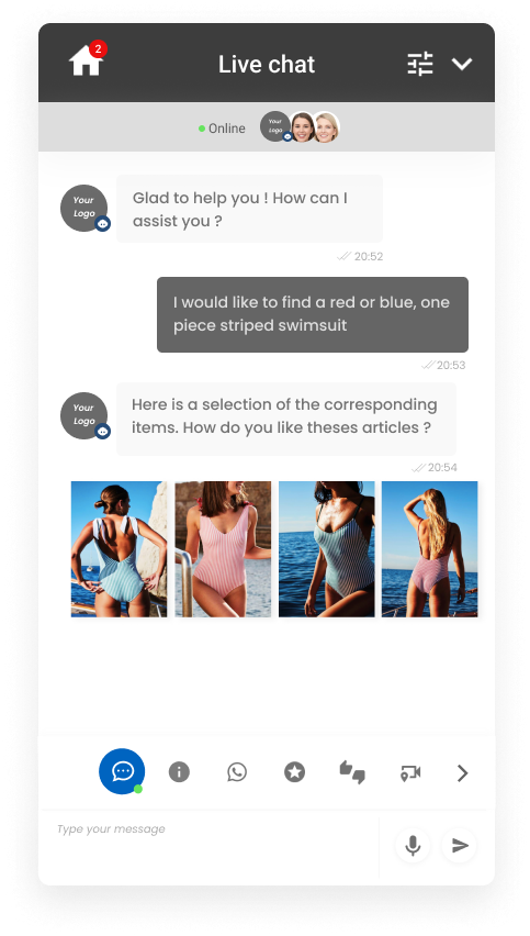 Cleed.Ai Live Chat and Personalised recommendations