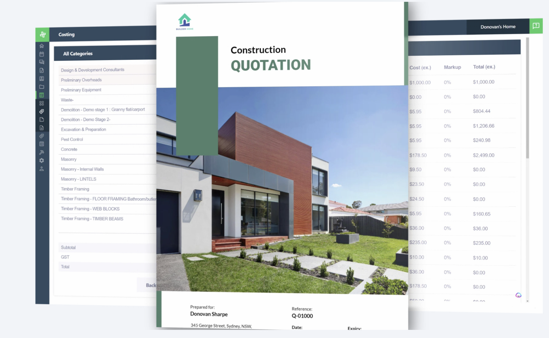 Wunderbuild Software - Wunderbuild quotation