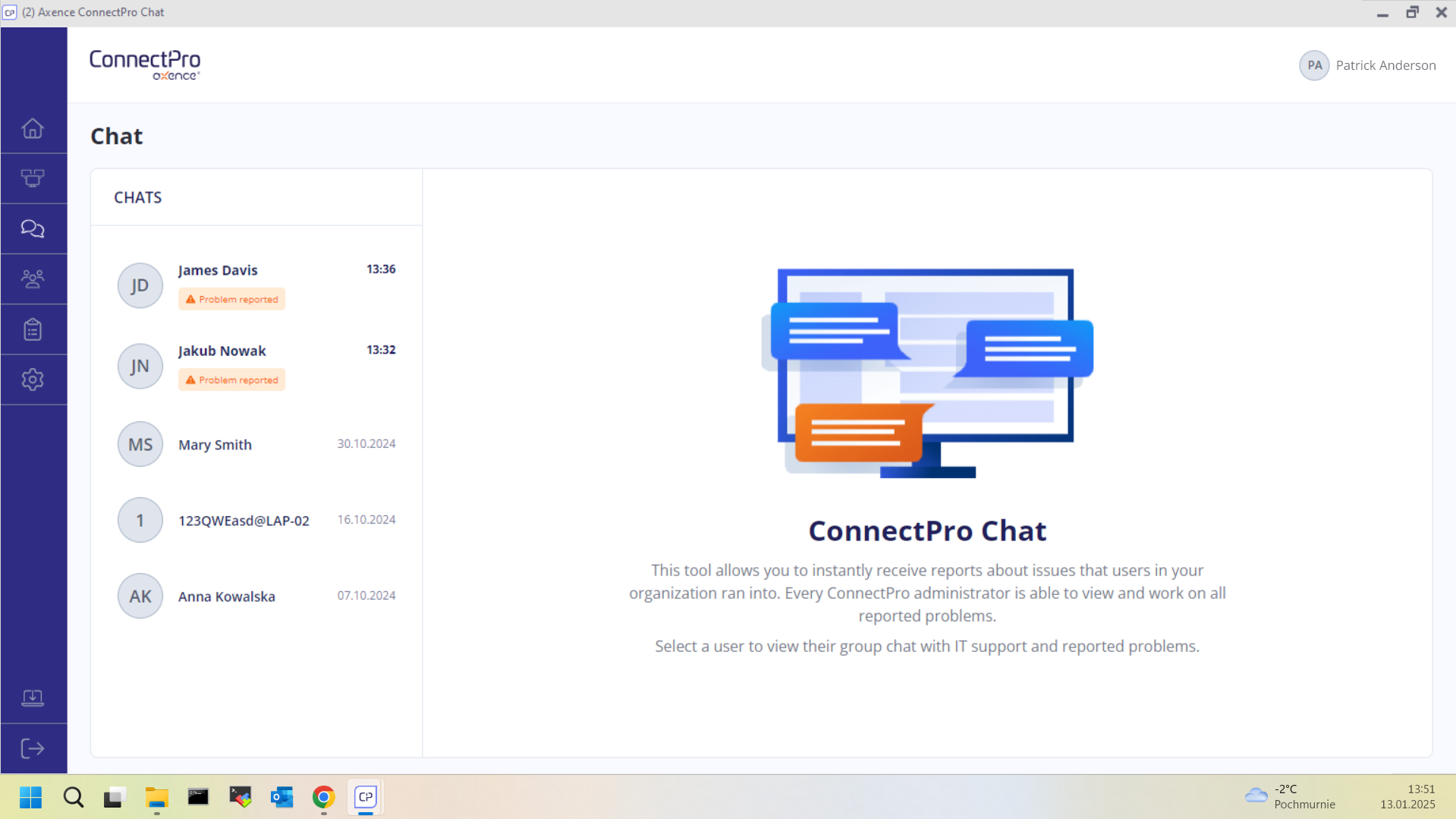ConnectPro screenshot: ConnectPro chat