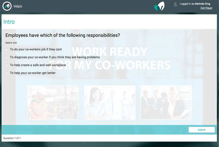 Velpic Software - Increase employee engagement with video-based training and interactive quizzes to boost learning