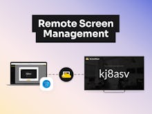 ScreenCloud Software - Add, group and name your different screens and easily make bulk changes or screen take overs at a push of a button.