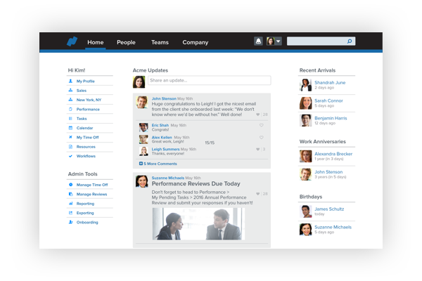 Employee News Feed