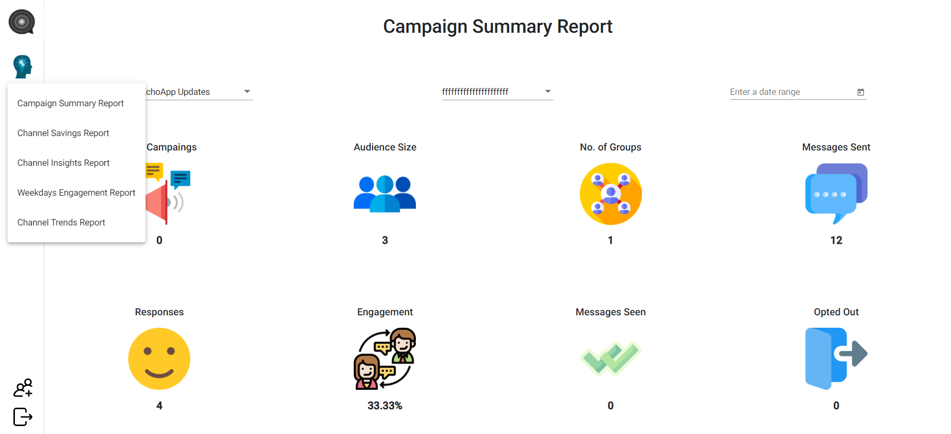 EchoApp Software - Campaign summary report