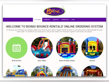 Bounce Rental Solutions Software - An online ordering system