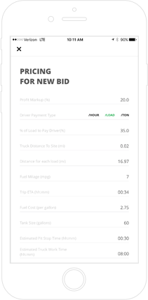 The bid calculator provides users with an estimate of how much profit will be made from a job after expenses