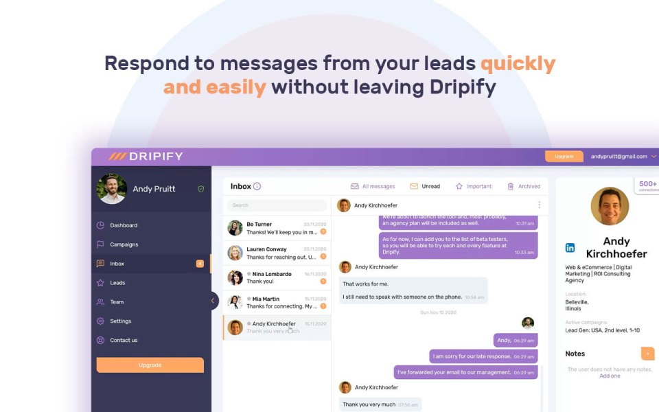 Dripify Software - 3
