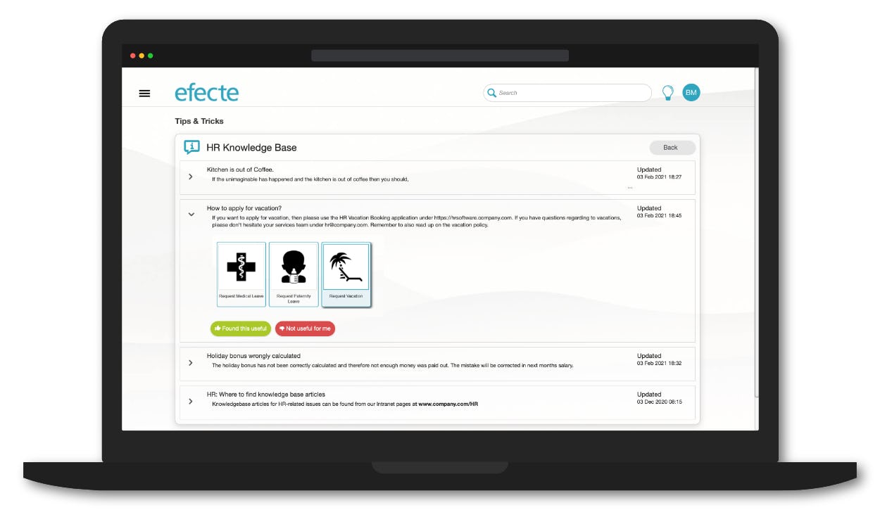 Efecte HRSM Software - Efecte HRSM knowledgebase