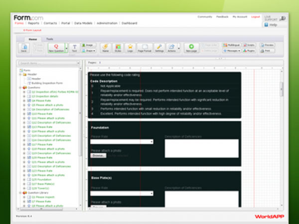 Form.com configure logic and workflow options