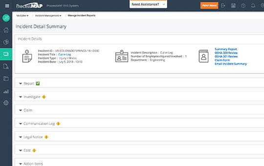 ProcessMAP EHS Platform Software - 2