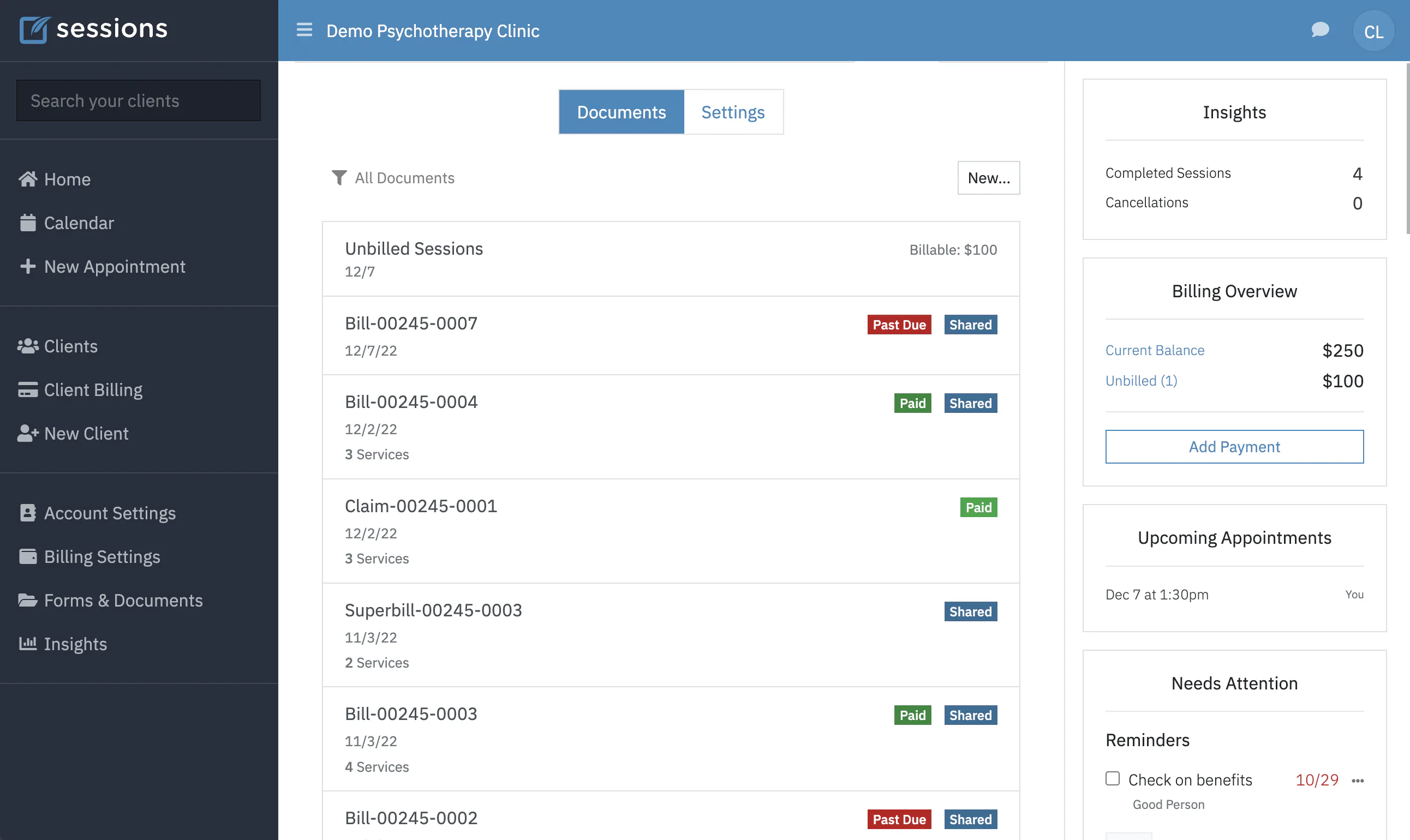 Sessions Health Software - 2025 Reviews, Pricing & Demo