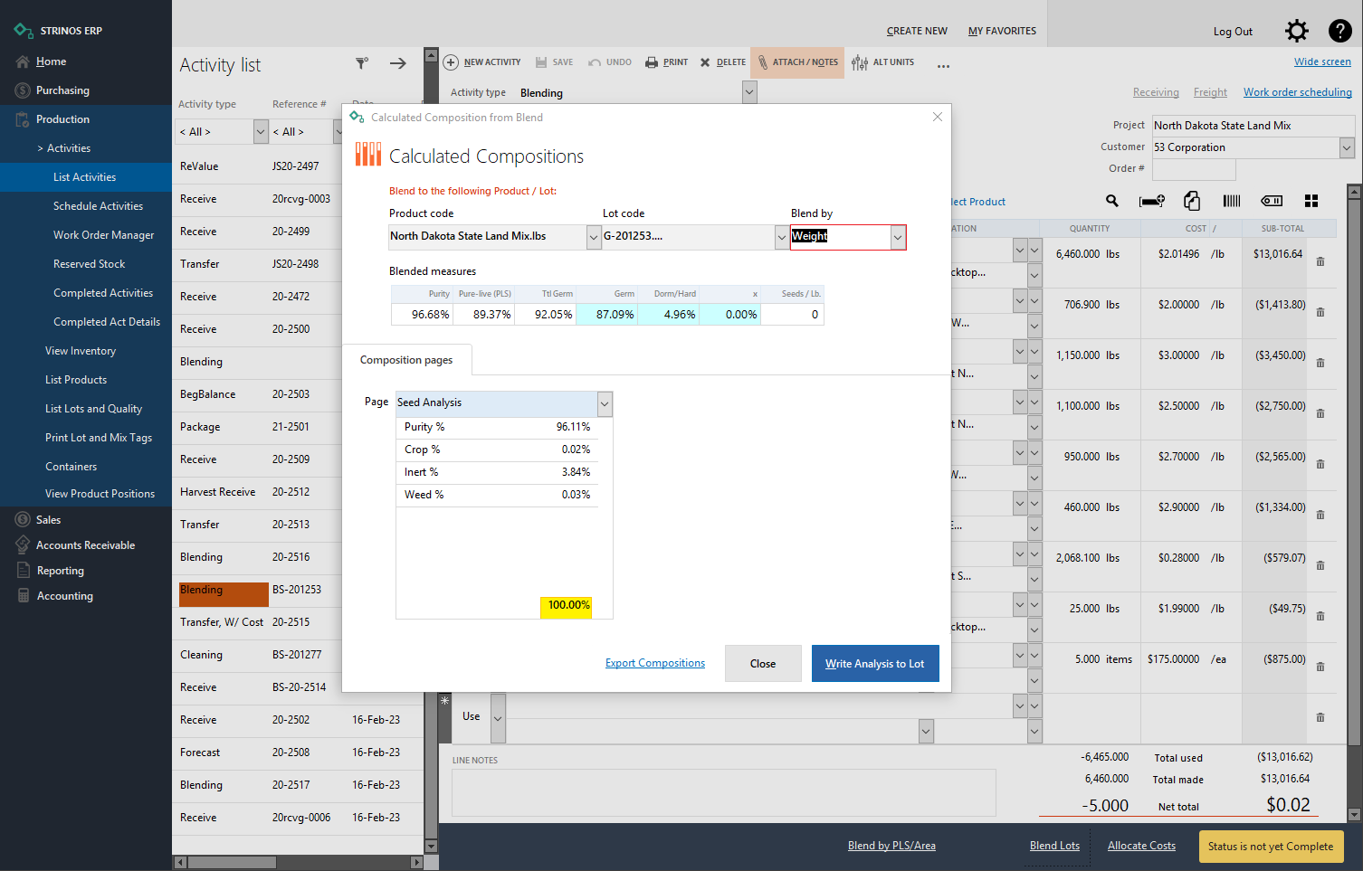 Strinos Software - Production Operations